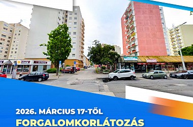 Forgalomkorlátozás Győrben a Lukács Sándor utcában